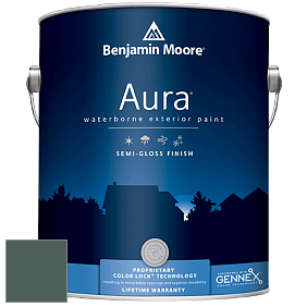 Benjamin Moore Aura 632 Waterborne Exterior Semi-Gloss Finish краска цвет 686 Crisp Romaine
