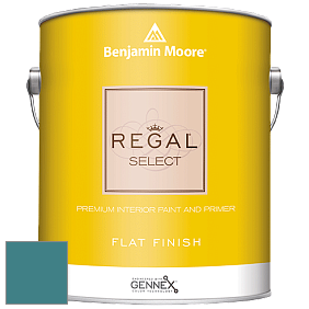 Benjamin Moore 547 Regal Select Waterborne Interior Flat Finish краска цвет 727 Calypso Blue