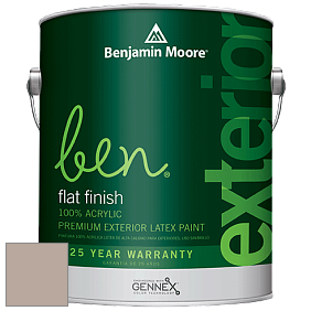 Benjamin Moore Ben 541 Waterborne Exterior Flat Finish краска цвет 991 GrÃ©ge Avenue