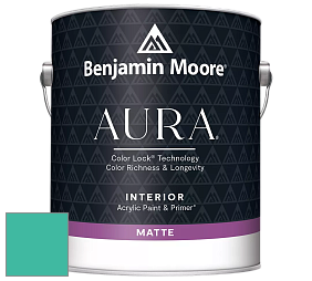 Benjamin Moore Aura 522 Interior Paint - Matte краска цвет 657 Sea of Green