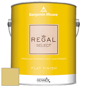 Benjamin Moore 547 Regal Select Waterborne Interior Flat Finish краска цвет 390 Golden Delicious