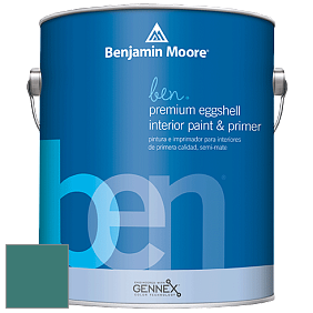 Benjamin Moore Ben W626 Premium Interior Latex Eggshell краска цвет 672 Intercoastal Green