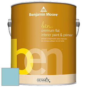 Benjamin Moore Ben W625 Premium Interior Latex Flat краска цвет 745 Blue Rapids