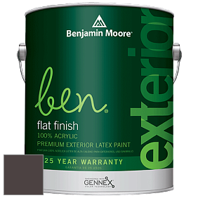 Benjamin Moore Ben 541 Waterborne Exterior Flat Finish краска цвет AF-180 