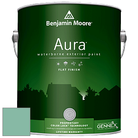 Benjamin Moore Aura 629 Waterborne Exterior Flat Finish краска цвет 621 Eucalyptus