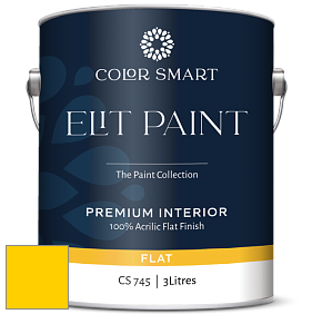 COLOR SMART CS 745 ELIT PAINT глубокоматовая моющаяся краска цвет 2022-30 Bright Yellow
