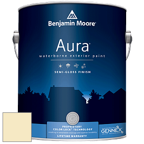 Benjamin Moore Aura 632 Waterborne Exterior Semi-Gloss Finish краска цвет OC-112 Goldtone