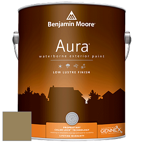 Benjamin Moore Aura 634 Waterborne Exterior Low Lustre Finish краска цвет 525 Savannah Shade