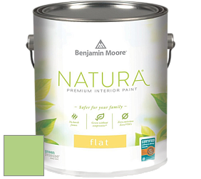 Benjamin Moore 512 Natura Interior Flat Finish матовая краска цвет 557 Leprechaun Green