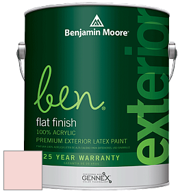 Benjamin Moore Ben 541 Waterborne Exterior Flat Finish краска цвет 889 Pacific Grove Pink