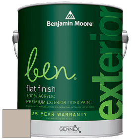 Benjamin Moore Ben 541 Waterborne Exterior Flat Finish краска цвет 984 Stone Hearth