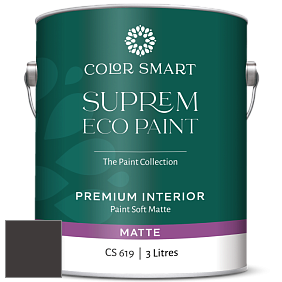 COLOR SMART CS 619 SUPREM ECO PAINT матовая краска цвет RAL 8019 