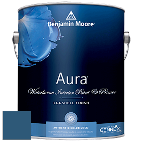 Benjamin Moore Aura 524 Waterborne Interior Eggshell Finish краска цвет RAL 5009 