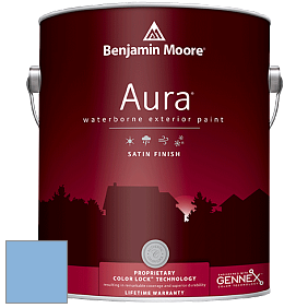 Benjamin Moore Aura 631 Waterborne Exterior Satin Finish краска цвет 816 Aqua Marina