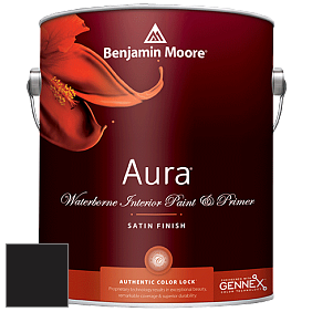 Benjamin Moore Aura 526 Waterborne Interior Satin Finish покрытие цвет RAL 8022 