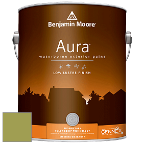 Benjamin Moore Aura 634 Waterborne Exterior Low Lustre Finish краска цвет 406 Huntington Green