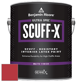 Benjamin Moore 484 Ultra Spec SCUFF-X Interior Matte Finish краска цвет 2000-10 Red