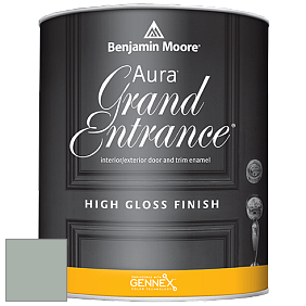 Benjamin Moore Aura 148 Grand Entrance High Gloss эмаль цвет 1572 Raindance