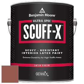 Benjamin Moore 486 Ultra Spec SCUFF-X Interior Satin Finish краска цвет 1190 California Redwood