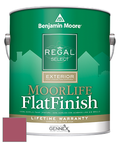 Benjamin Moore W105 Regal Select Exterior Paint-MoorLife Flat Finish краска цвет 2084-30 Rouge