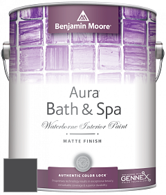 Benjamin Moore Aura 532 Bath & Spa Waterborne Interior Paint Matte Finish краска цвет 1631 Midnight Oil