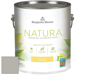 Benjamin Moore 512 Natura Interior Flat Finish матовая краска цвет 1473 Gray Huskie