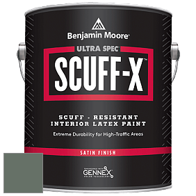 Benjamin Moore 486 Ultra Spec SCUFF-X Interior Satin Finish краска цвет 700 Enchanted Forest