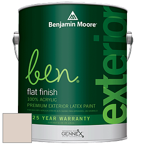 Benjamin Moore Ben 541 Waterborne Exterior Flat Finish краска цвет 988 Frosted Toffee