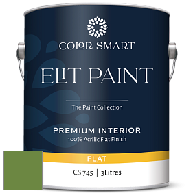 COLOR SMART CS 745 ELIT PAINT глубокоматовая моющаяся краска цвет NCS S 3060-G30Y 