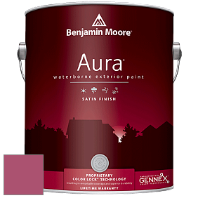 Benjamin Moore Aura 631 Waterborne Exterior Satin Finish краска цвет 1349 Pink Corsage