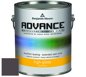 Benjamin Moore 794 Advance Interior Paint-High Gloss глянцевая алкидная эмаль цвет 2072-10 Dark Basalt