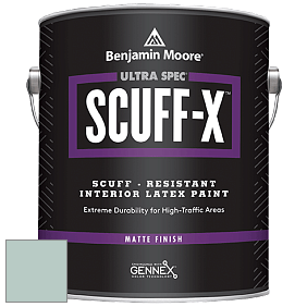 Benjamin Moore 484 Ultra Spec SCUFF-X Interior Matte Finish краска цвет 709 Heavenly Blue