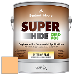 Benjamin Moore 355 Super Hide Zero Voc Interior Flat краска цвет 152 Florida Orange