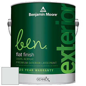 Benjamin Moore Ben 541 Waterborne Exterior Flat Finish краска цвет 874 Fanfare