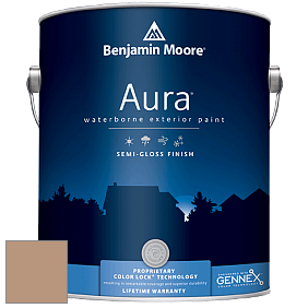 Benjamin Moore Aura 632 Waterborne Exterior Semi-Gloss Finish краска цвет 2163-40 Metallic Gold