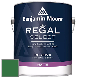 Benjamin Moore 548 IRegal Select Interior Paint - Matte краска цвет 2037-10 Amazon Moss
