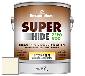 Benjamin Moore 355 Super Hide Zero Voc Interior Flat краска цвет OC-90 Vanilla Ice Cream