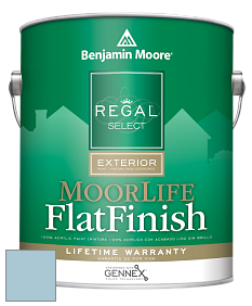 Benjamin Moore W105 Regal Select Exterior Paint-MoorLife Flat Finish краска цвет 836 Sea View