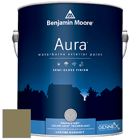 Benjamin Moore Aura 632 Waterborne Exterior Semi-Gloss Finish краска цвет 496 Chopped Dill
