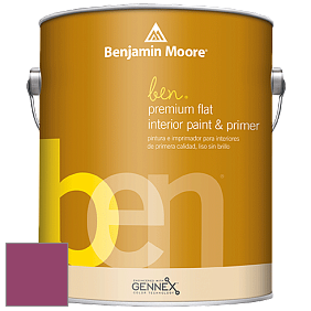 Benjamin Moore Ben W625 Premium Interior Latex Flat краска цвет 2076-20 Royal Flush