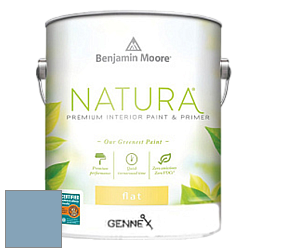 Benjamin Moore 514 Natura Interior Semi-Gloss Finish краска цвет 838 Denim Wash