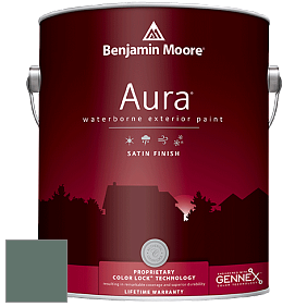 Benjamin Moore Aura 631 Waterborne Exterior Satin Finish краска цвет 692 Jack Pine