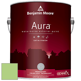 Benjamin Moore Aura 631 Waterborne Exterior Satin Finish краска цвет 557 Leprechaun Green