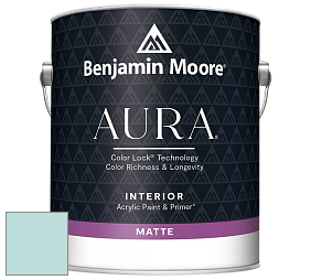 Benjamin Moore Aura 522 Interior Paint - Matte краска цвет 722 Dolphin's Cove