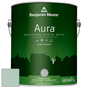 Benjamin Moore Aura 629 Waterborne Exterior Flat Finish краска цвет 632 Bridal Bouquet