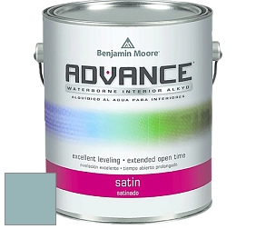 Benjamin Moore 792 Advance Interior Paint-Satin эмаль цвет 718 Ocean City Blue