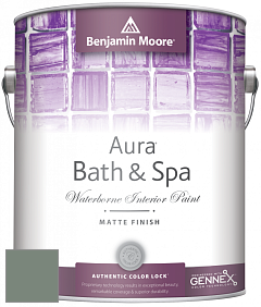 Benjamin Moore Aura 532 Bath & Spa Waterborne Interior Paint Matte Finish краска цвет NCS S 5010-G10Y 