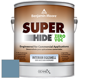 Benjamin Moore 357 Super Hide Zero Voc Interior Eggshell краска цвет 839 Old Blue Jeans
