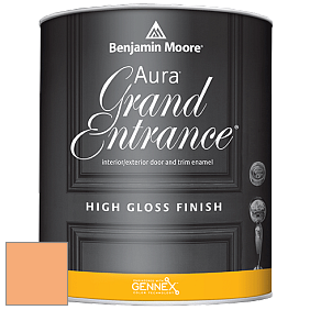 Benjamin Moore Aura 148 Grand Entrance High Gloss эмаль цвет 2015-40 Peach Sorbet