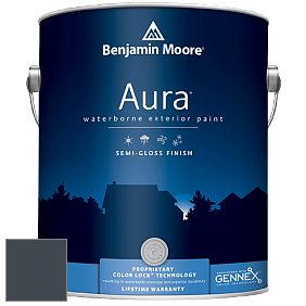Benjamin Moore Aura 632 Waterborne Exterior Semi-Gloss Finish краска цвет 2062-10 Polo Blue